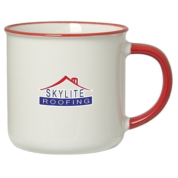Spring 350 mL (12 oz.) Mug With Coloured Rim/Handle - Image 4