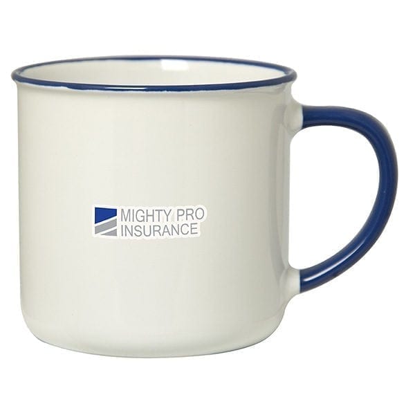 Spring 350 mL (12 oz.) Mug With Coloured Rim/Handle